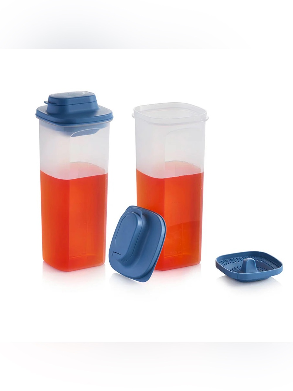 Tupperware Slim Line Pitcher with Strainer Set 2 L